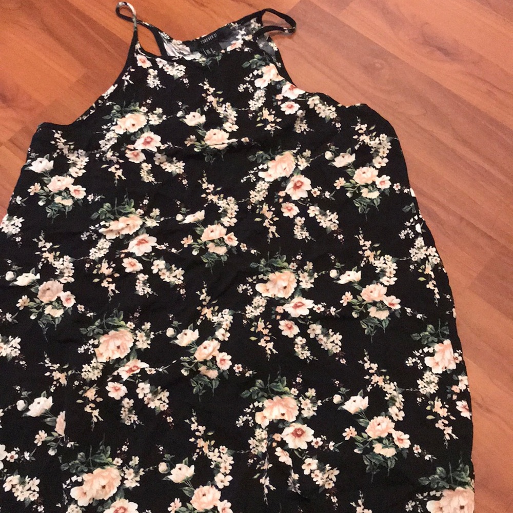 Floral Spaghetti neck dress